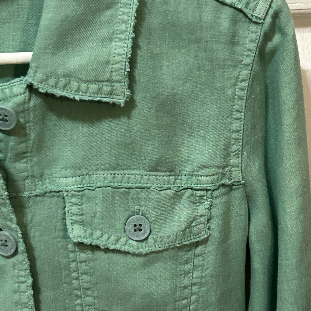 LIKE NEW! Women's Tommy Bahama Palms Linen Jacket - XS - Picture 10 of 15